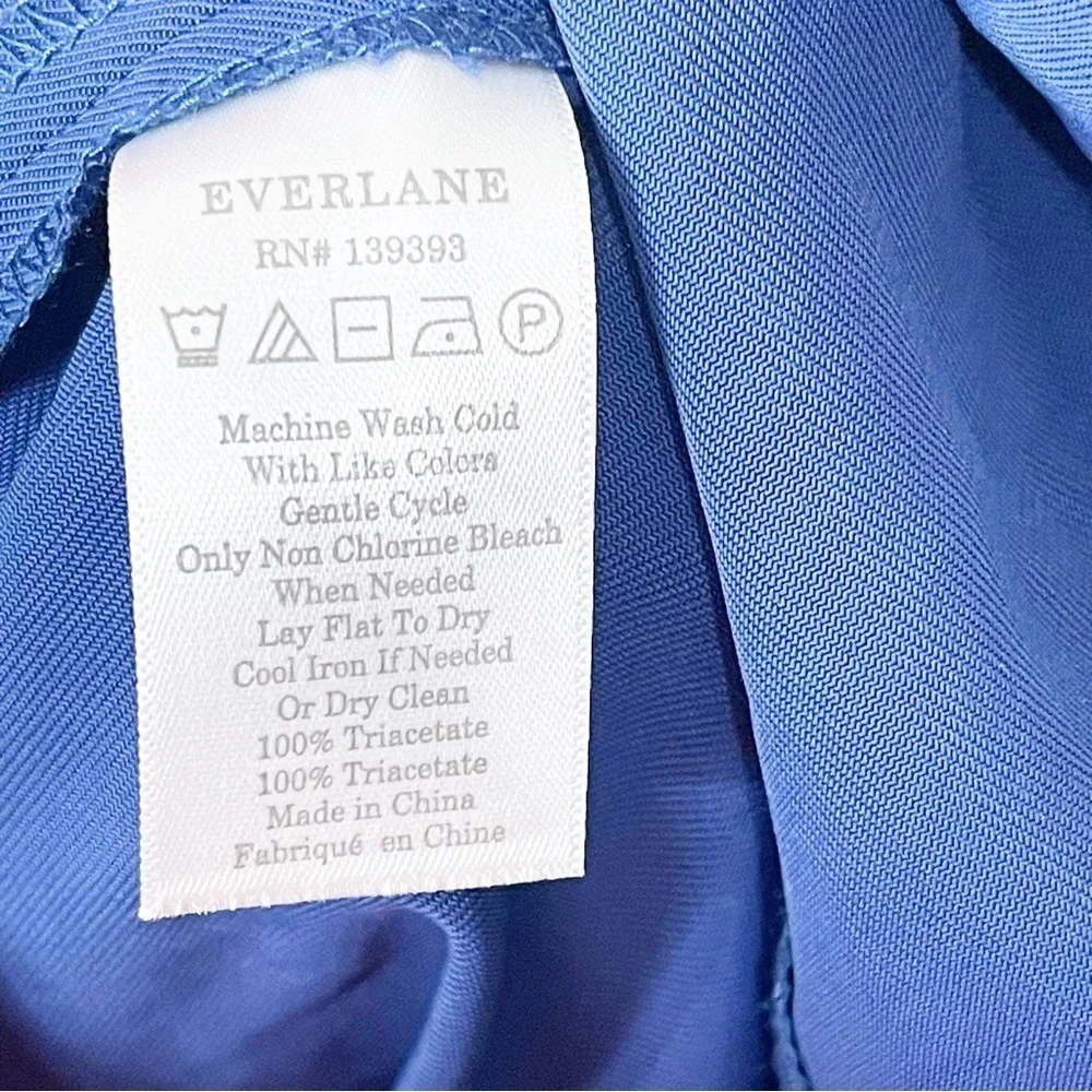 Everlane Royal Blue The Japanese GoWeave Tank Wrap Dress Size 0 US - Picture 7 of 7